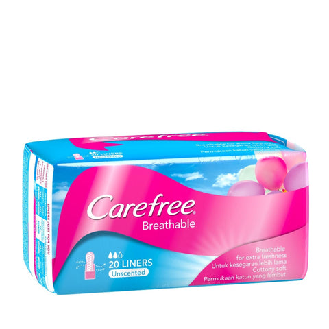 CAREFREE LINERS 20PCS - UNSCENTED