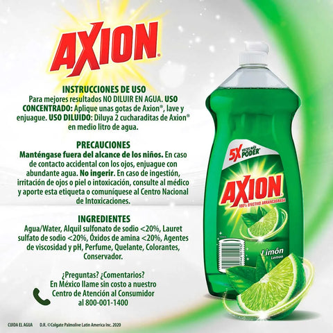 AXION DISHWASHING LIQUID 640ML - LEMON