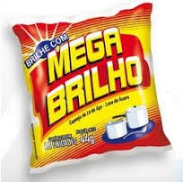 BRILHE COM MEGA BRILHO STEEL WOOL PK OF 8PCS - Kurt Supermarket