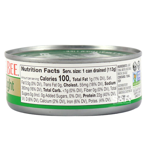 BUMBLE BEE TUNA 142G - CHUCK LIGHT IN WATER - Kurt Supermarket