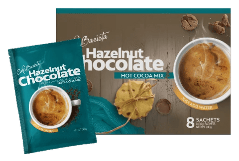 CAFE BARISTA HOT COCOA MIX - 8 PKS X 30G HAZELNUT - Kurt Supermarket