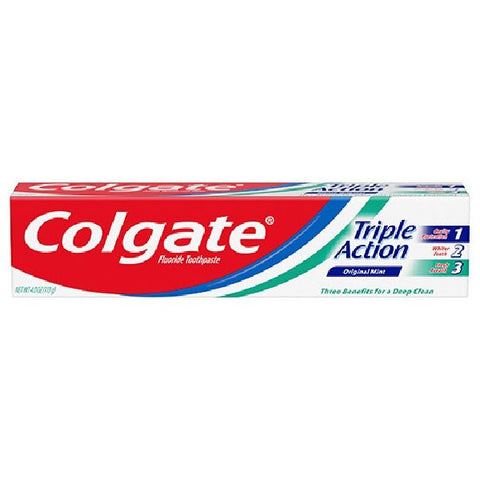 COLGATE TRIPLE ACTION TOOTHPASTE 113G - Kurt Supermarket