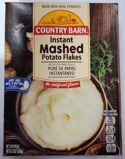 COUNTRY BARN MASHED POTATO 13OZ - Kurt Supermarket