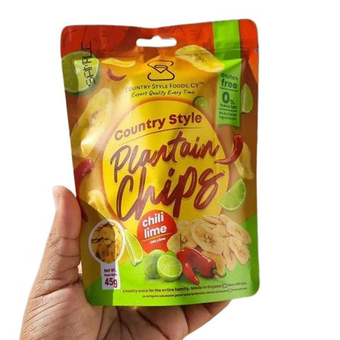 COUNTRY STYLE PLANTAIN CHIPS 45G - CHILI LIME - Kurt Supermarket