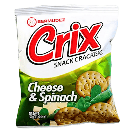 CRIX CRACKERS CHEESE & SPINACH 50G - Kurt Supermarket