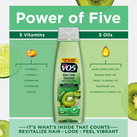 VO5 SHAMPOO 15 OZ - KIWI LIME SQUEEZE