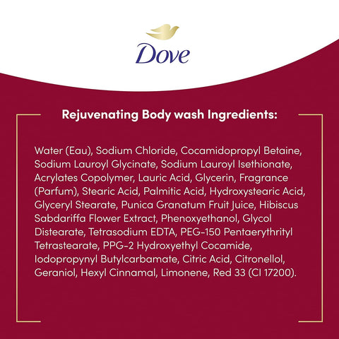 DOVE BODYWASH 22 OZ - POMEGRANATE & HIBISCUS - Kurt Supermarket