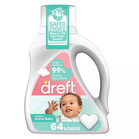 DREFT LIQUID DETERGENT 92OZ - ACTIVE BABY - Kurt Supermarket