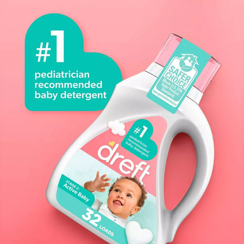 DREFT LIQUID DETERGENT 92OZ - ACTIVE BABY - Kurt Supermarket