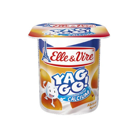 ELLE & VIRE YOGURT 125G - YAG GO - APRICOT - Kurt Supermarket