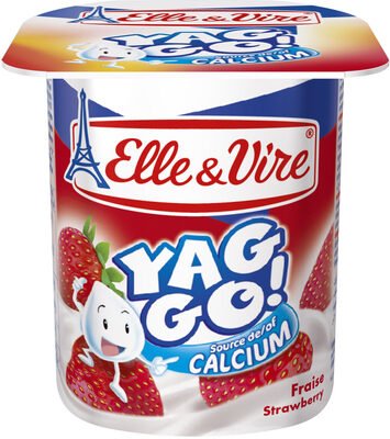 ELLE & VIRE YOGURT 125G - YAG GO - STRAWBERRY - Kurt Supermarket