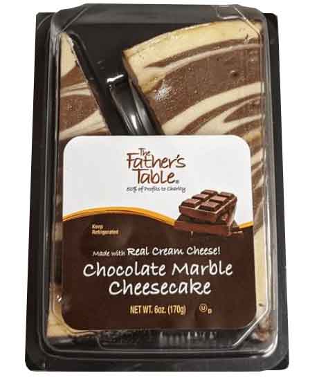 FATHER'S TABLE CHEESECAKE 6OZ -CHOCOLATE MARBLE - Kurt Supermarket