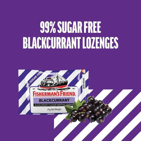 FISHERMAN'S FRIEND 25G BLACK CURRANT - NO SUGAR - Kurt Supermarket