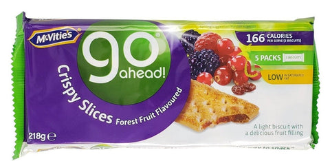 GO AHEAD CRISPY SLICES 218G -( 5PKS) FOREST FRUIT - Kurt Supermarket