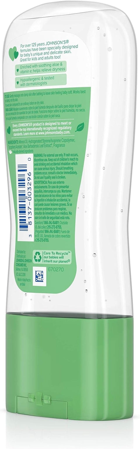 JOHNSON'S OIL GEL 6.5 OZ - ALOE & VITAMIN E - Kurt Supermarket