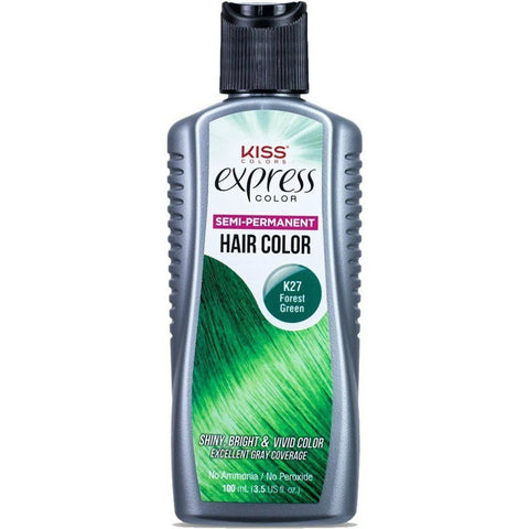 KISS EXPRESS HAIR COLOUR 3.5 OZ - K27 FOREST GREEN - Kurt Supermarket