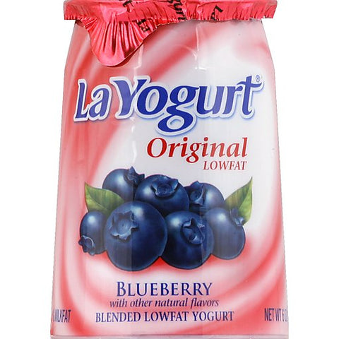 LA YOGURT BLUEBERRY 6OZ - LOWFAT - Kurt Supermarket