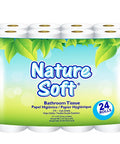 NATURE SOFT 24 ROLLS - UNSCENTED BATHROOM TISSUE - Kurt Supermarket