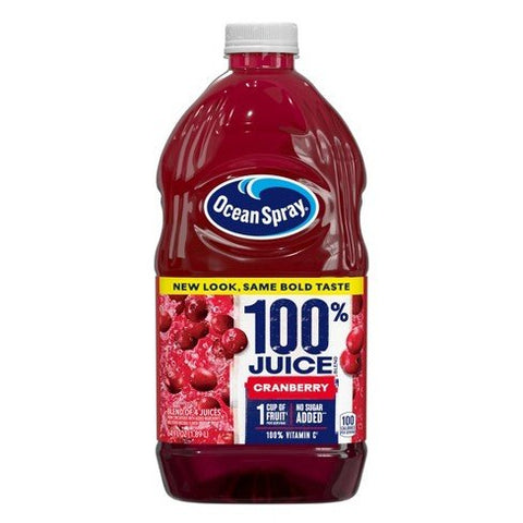 OCEAN SPRAY 100% JUICE DRINK 64 OZ - CRANBERRY - Kurt Supermarket