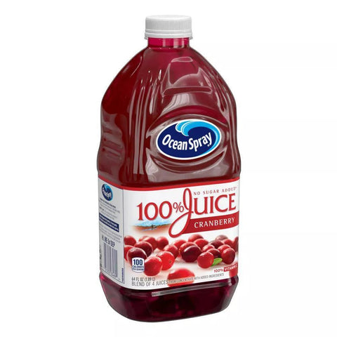 OCEAN SPRAY 100% JUICE DRINK 64 OZ - CRANBERRY - Kurt Supermarket