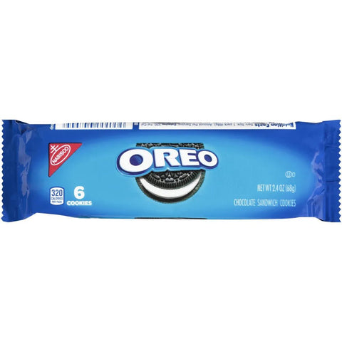 OREO 6 CHOCOLATE SADWICH COOKIES 2.4OZ - Kurt Supermarket