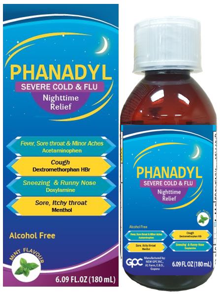 PHANADYL SYRUP 180ML - NIGHTTIME - Kurt Supermarket