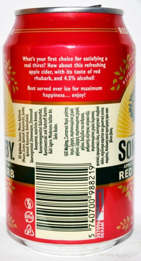 SOMERSBY SPARKLING CIDER 33CL - RED RHUBARB - Kurt Supermarket