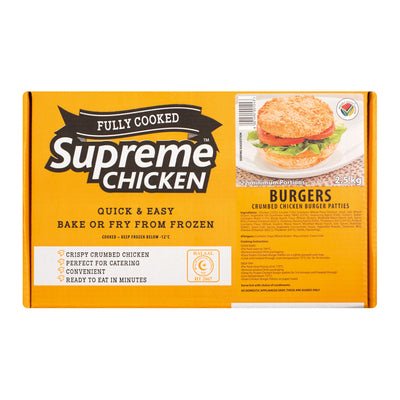 SUPREME CHICKEN BURGER PATTIES 1 KG - 10PCS - Kurt Supermarket