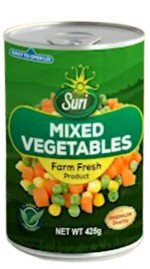 SURI MIXED VEGETABLES 425G - Kurt Supermarket