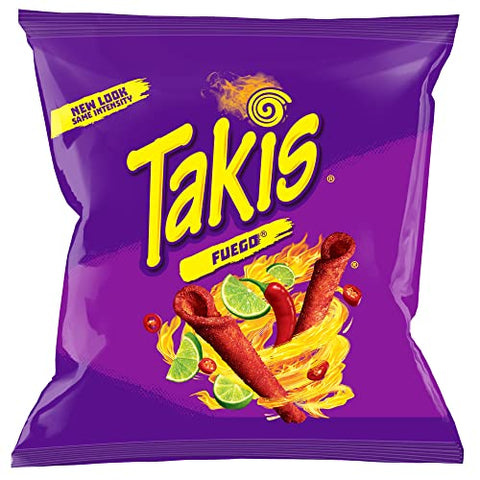 TAKIS TORTILLA CHIPS 1 OZ - HOT CHILLI PEPPER - Kurt Supermarket