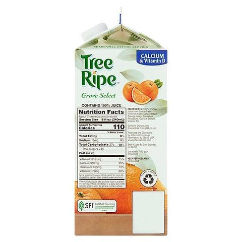 TREE RIPE ORANGE JUICE 59 OZ - CALCIUM & VITAMIN D - Kurt Supermarket