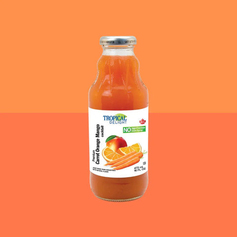 TROPICAL DELIGHT JUICE 16 OZ - CARROT ORANGE MANGO - Kurt Supermarket