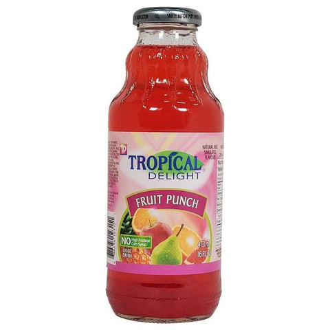 TROPICAL DELIGHT JUICE 16 OZ - FRUIT PUNCH - Kurt Supermarket