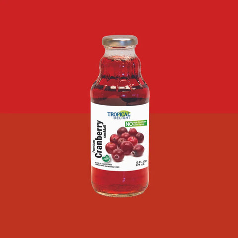 TROPICAL DELIGHT JUICE 16OZ - CRANDBERRY COCKTAIL - Kurt Supermarket