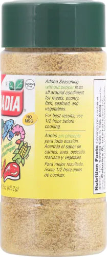 ADOBO BADIA 150Z- WITHOUT PEPPER