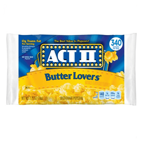 ACT 11 POPCORN 78G - BUTTER LOVERS - Uplift Things