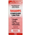 ADULT TUSSADRYL 100ML COMPOUND LINCTUS - Uplift Things