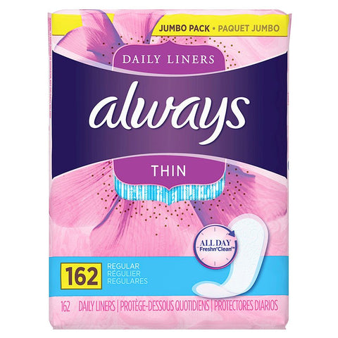 ALWAYS DAILY LINERS 162PCS - Uplift Things
