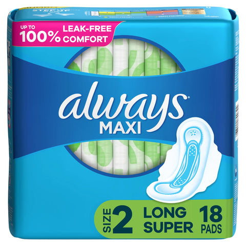 ALWAYS MAXI PAD 18PCS - SIZE 2 UNSCENTED - Uplift Things
