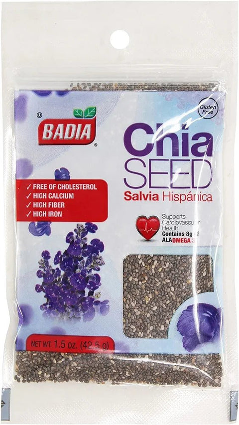 BADIA CHIA SEED 1.5 OZ - Uplift Things