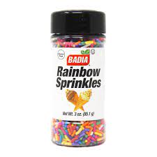 BADIA RAINBOW SPRINKLES 3OZ - Uplift Things