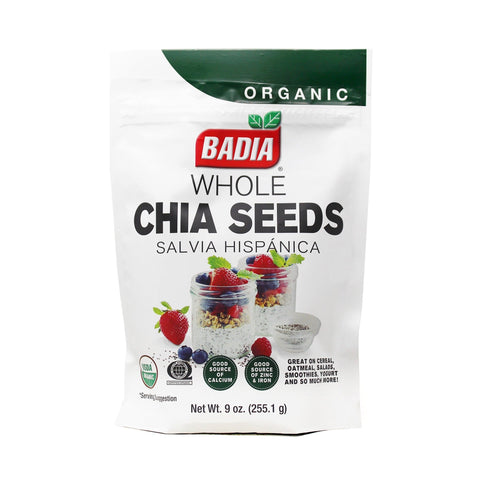 BADIA WHOLE CHIA SEEDS 9OZ - Uplift Things