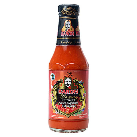 BARON BLAZING HOT SAUCE 397G - Uplift Things