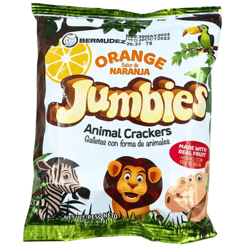 BERMUDEZ JUMBIES CRACKERS 40G - ORANGE - Kurt Supermarket