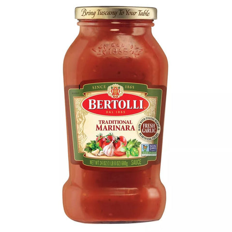 BERTOLLI SAUCE 24OZ - TRADITIONAL MARINARA - Kurt Supermarket