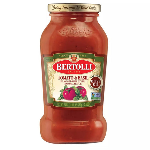 BERTOLLI TOMATO & BASIL 24OZ - Uplift Things