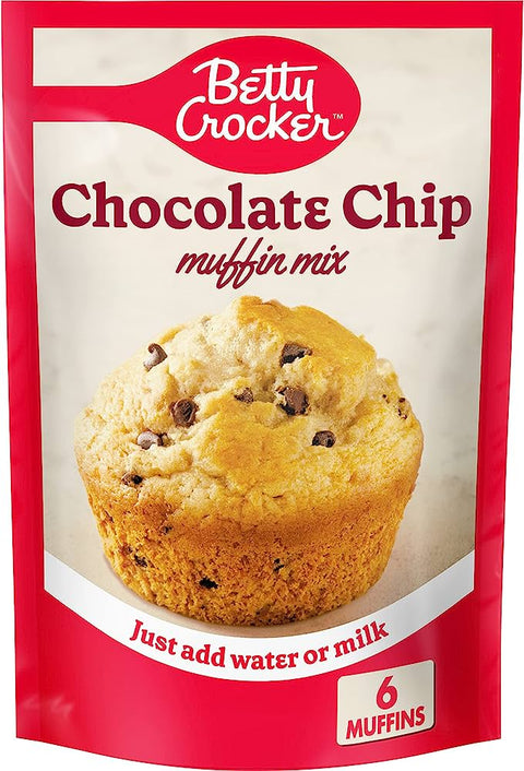 BETTY CROCKER 6.5OZ - CHOCOLATE CHIP MUFFIN MIX - Uplift Things