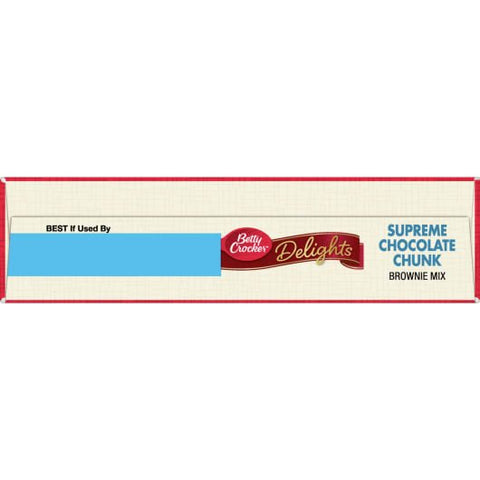 BETTY CROCKER BROWNIE MIX 18OZ - SUPREME CHOCOLATE CHUNK - Uplift Things