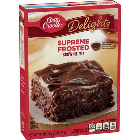 BETTY CROCKER BROWNIE MIX 19.1OZ - SUPREME FROSTED - Uplift Things