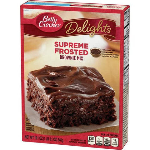 BETTY CROCKER BROWNIE MIX 19.1OZ - SUPREME FROSTED - Uplift Things